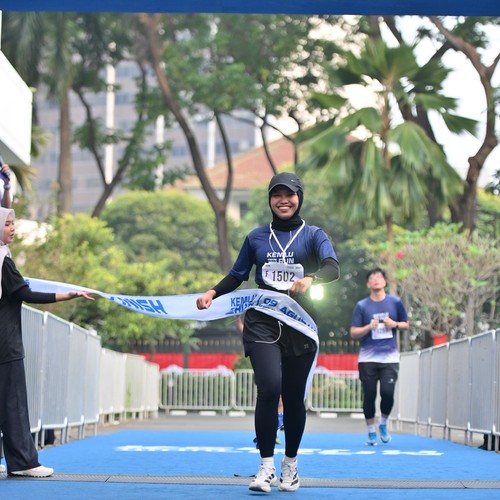 Race photo from KEMLU RUN 2026