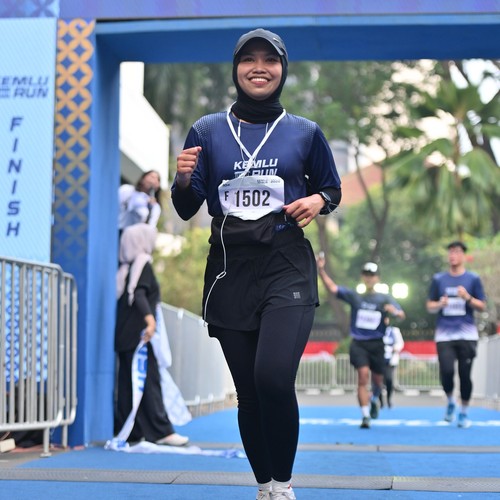 Race photo from KEMLU RUN 2026