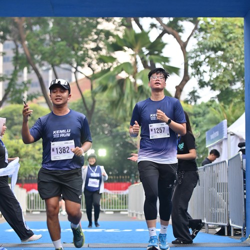 Race photo from KEMLU RUN 2026