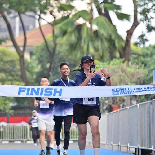 Race photo from KEMLU RUN 2026