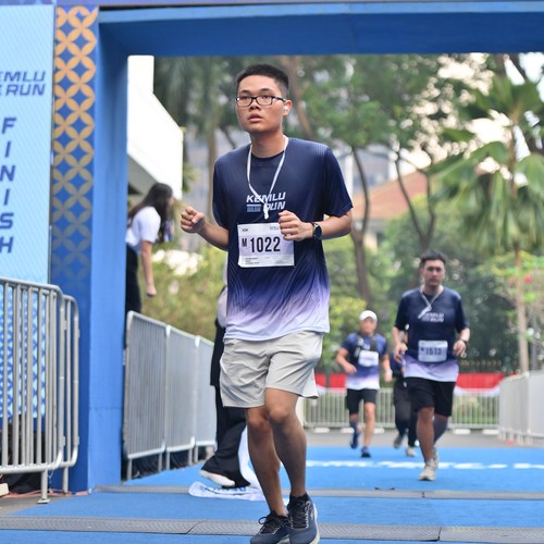 Race photo from KEMLU RUN 2026