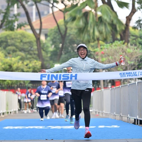 Race photo from KEMLU RUN 2026