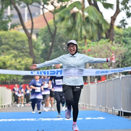 Race photo from KEMLU RUN 2026