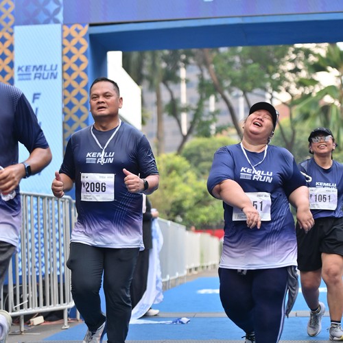 Race photo from KEMLU RUN 2026