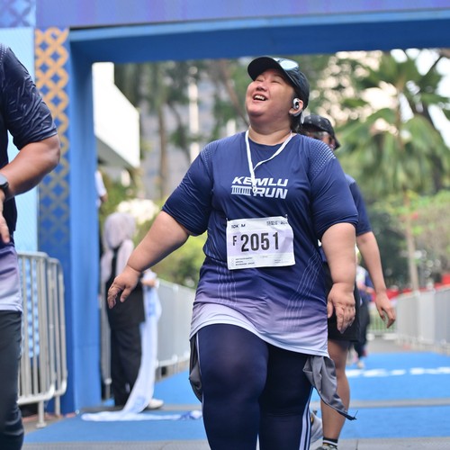 Race photo from KEMLU RUN 2026