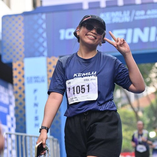 Race photo from KEMLU RUN 2026