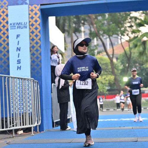 Race photo from KEMLU RUN 2026