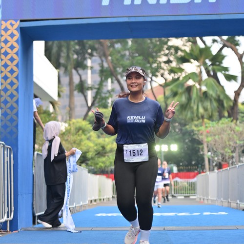 Race photo from KEMLU RUN 2026
