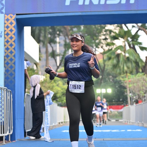 Race photo from KEMLU RUN 2026