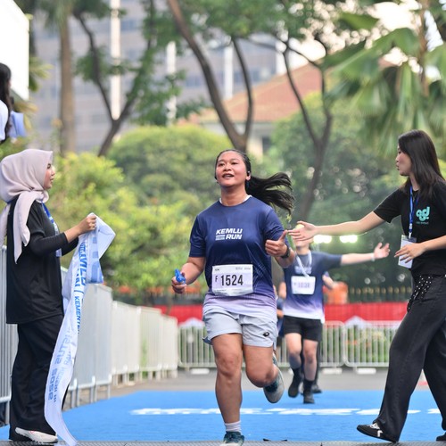 Race photo from KEMLU RUN 2026
