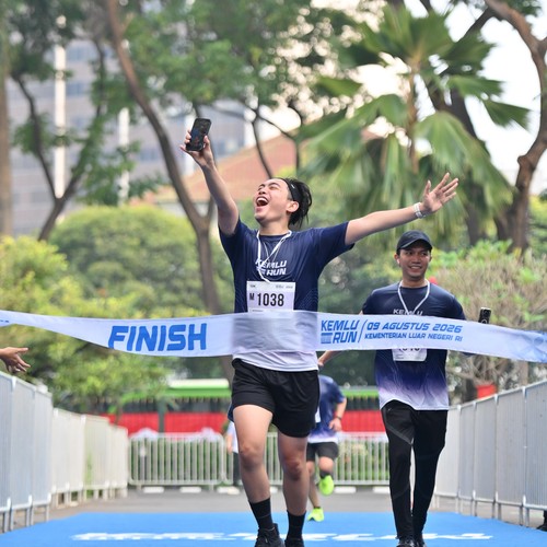Race photo from KEMLU RUN 2026