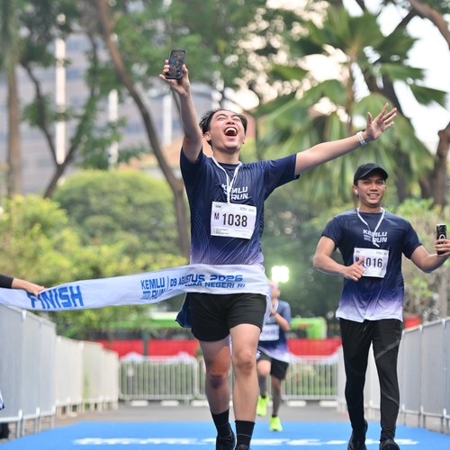Race photo from KEMLU RUN 2026