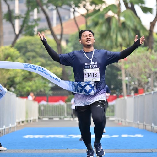 Race photo from KEMLU RUN 2026