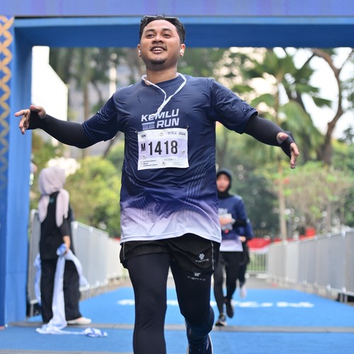 Race photo from KEMLU RUN 2026