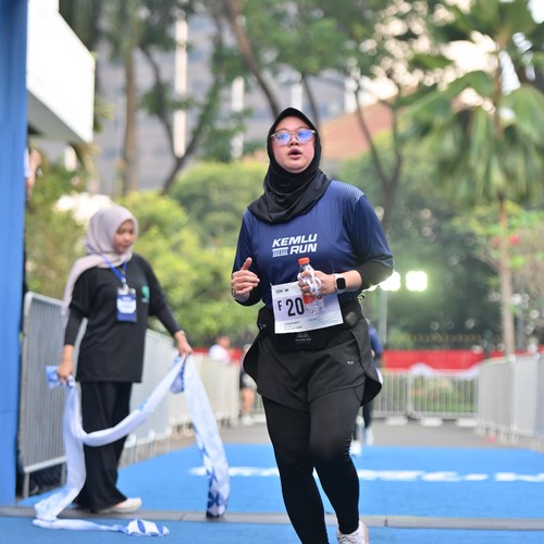 Race photo from KEMLU RUN 2026