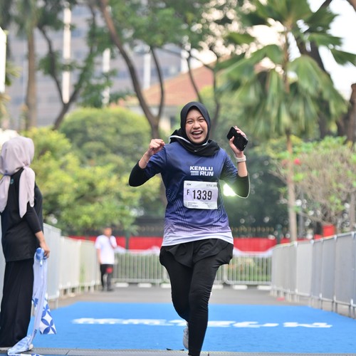 Race photo from KEMLU RUN 2026