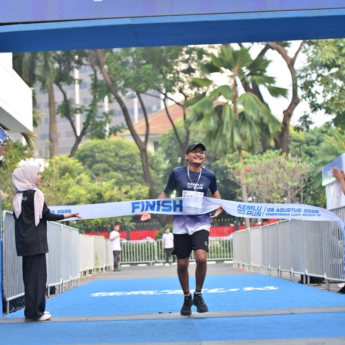 Race photo from KEMLU RUN 2026