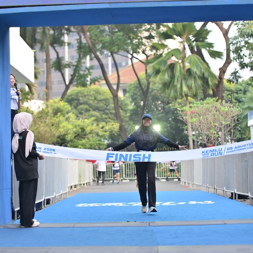 Race photo from KEMLU RUN 2026