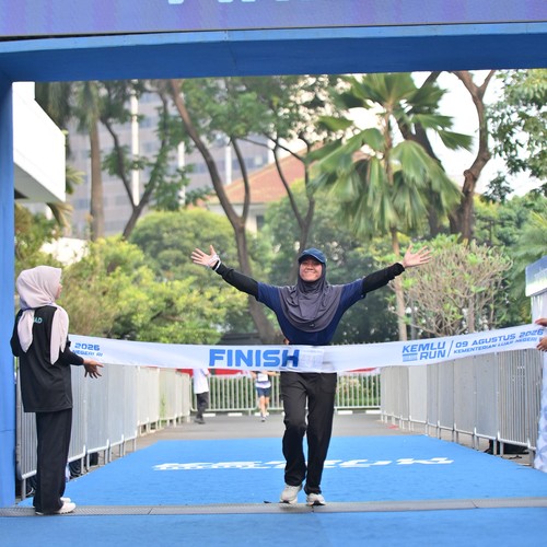 Race photo from KEMLU RUN 2026