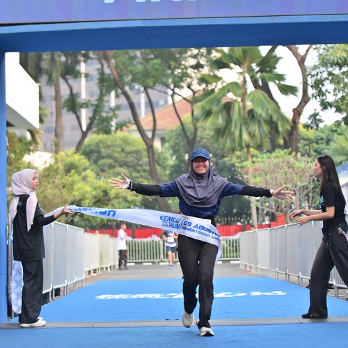 Race photo from KEMLU RUN 2026