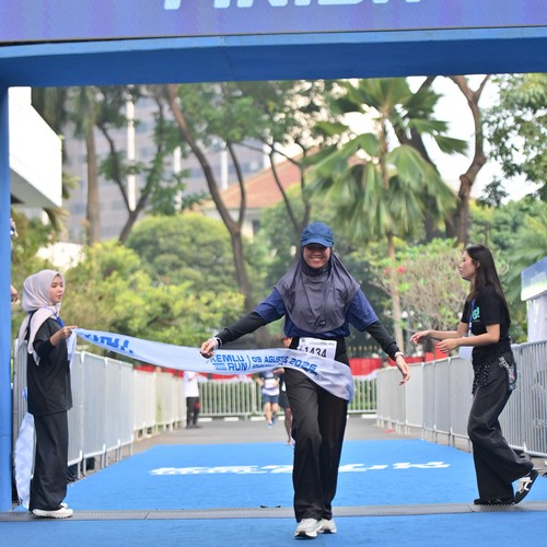 Race photo from KEMLU RUN 2026