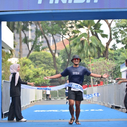Race photo from KEMLU RUN 2026