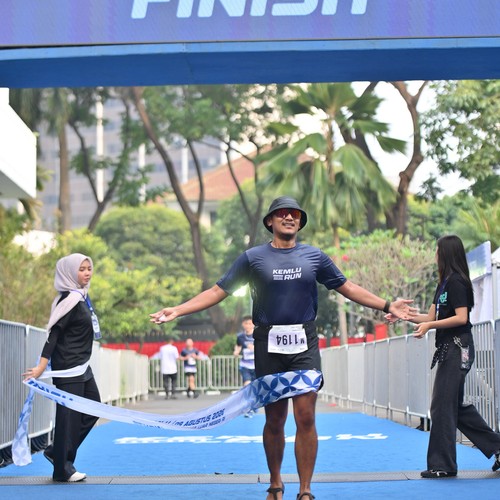 Race photo from KEMLU RUN 2026