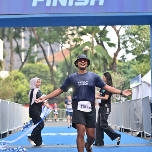 Race photo from KEMLU RUN 2026