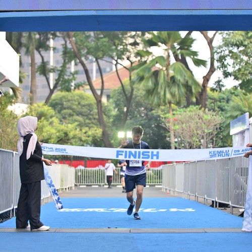 Race photo from KEMLU RUN 2026