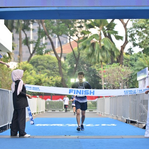 Race photo from KEMLU RUN 2026