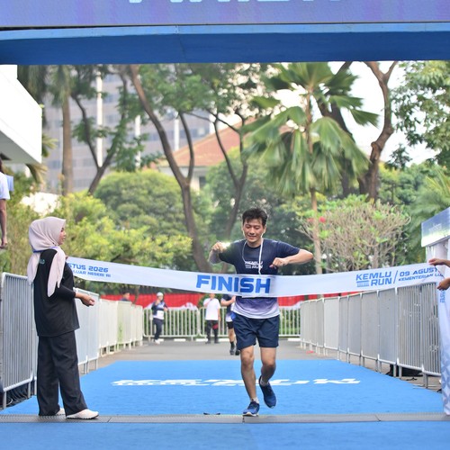 Race photo from KEMLU RUN 2026