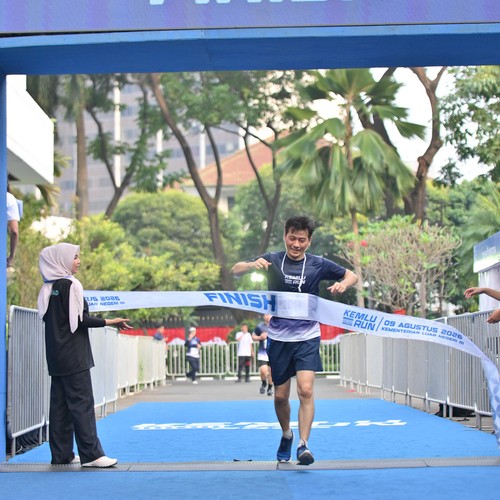 Race photo from KEMLU RUN 2026