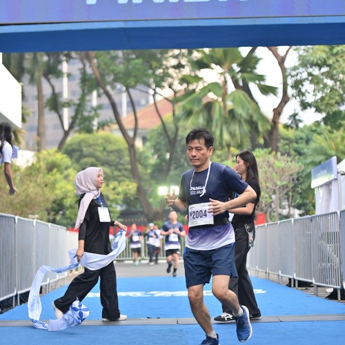 Race photo from KEMLU RUN 2026