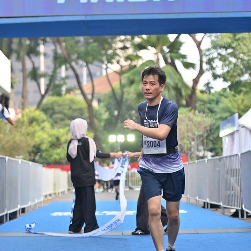 Race photo from KEMLU RUN 2026