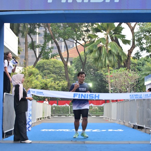Race photo from KEMLU RUN 2026