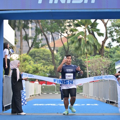 Race photo from KEMLU RUN 2026