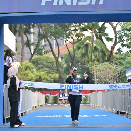 Race photo from KEMLU RUN 2026