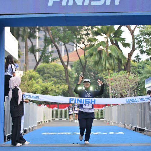 Race photo from KEMLU RUN 2026