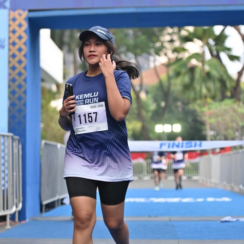 Race photo from KEMLU RUN 2026
