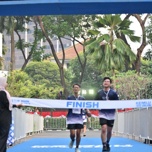 Race photo from KEMLU RUN 2026