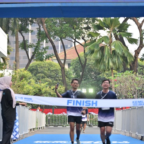 Race photo from KEMLU RUN 2026