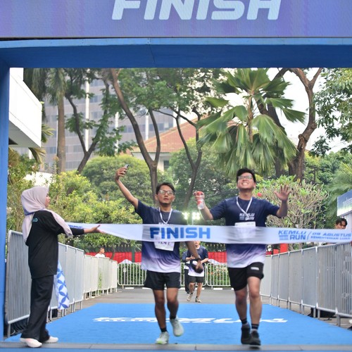 Race photo from KEMLU RUN 2026