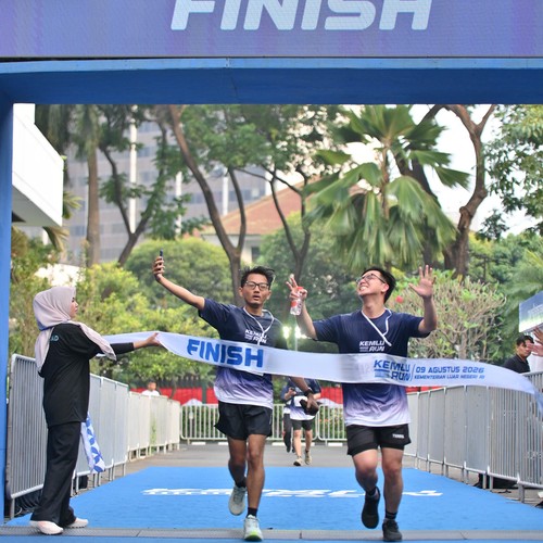 Race photo from KEMLU RUN 2026