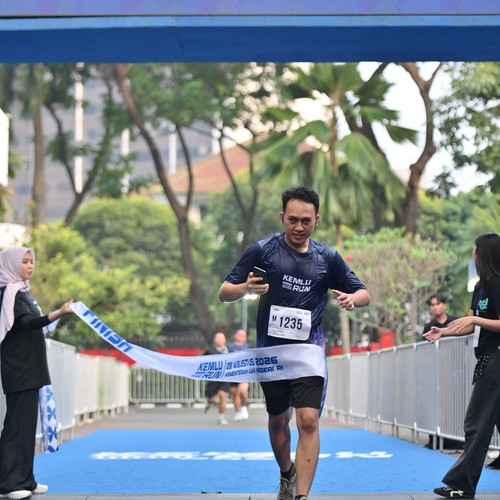 Race photo from KEMLU RUN 2026