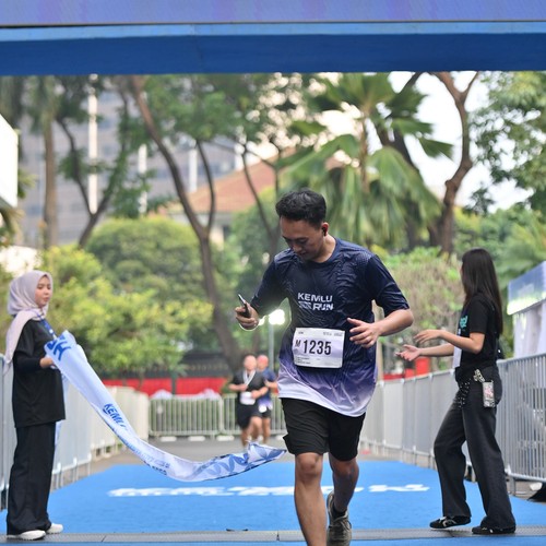 Race photo from KEMLU RUN 2026