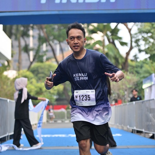 Race photo from KEMLU RUN 2026