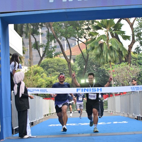 Race photo from KEMLU RUN 2026