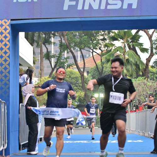 Race photo from KEMLU RUN 2026