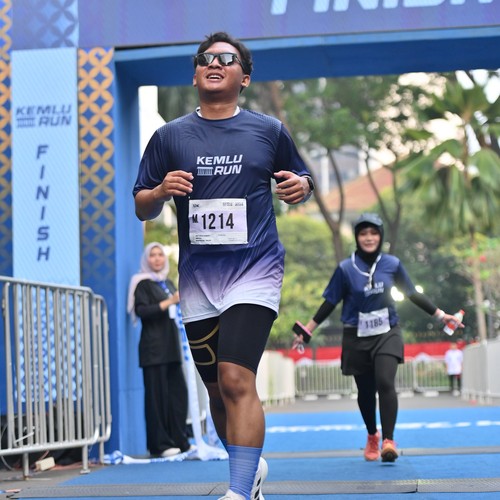 Race photo from KEMLU RUN 2026