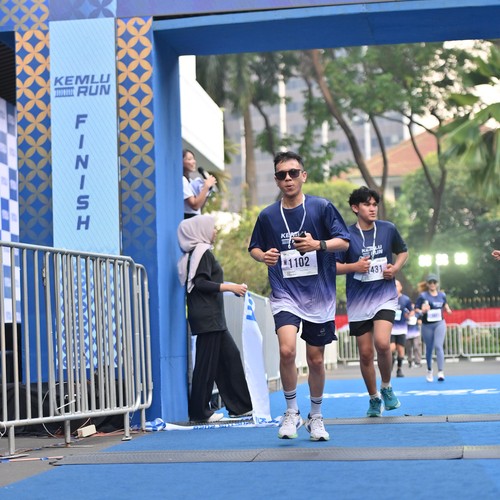 Race photo from KEMLU RUN 2026